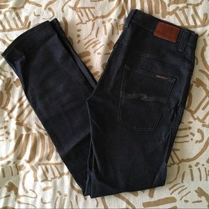 Nudie Thin Finn Organic Dry Dark Grey